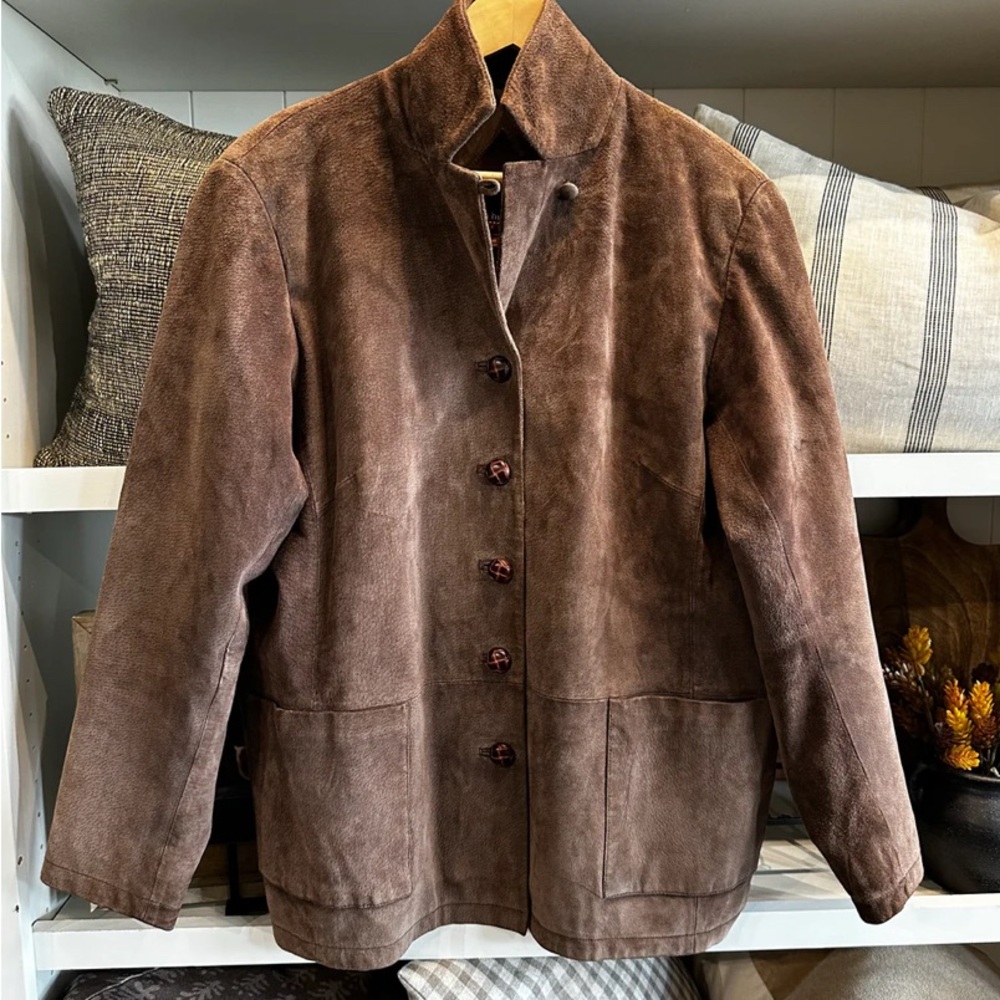 Stan Herman Vintage Suede Chore Coat